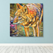 Coyote [Premium Canvas] Leinwanddruck (Insitu (Holzboden))