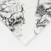 Coyote Pups Fleecedecke (Ecke)