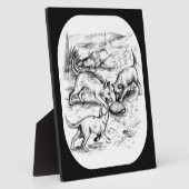 Coyote Pups Fotoplatte (Seite)