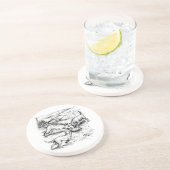 Coyote Pups Getränkeuntersetzer (Seite)