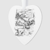 Coyote Pups Ornament (Vorderseite)
