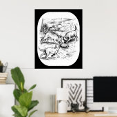 Coyote Pups Poster (Heimbüro)