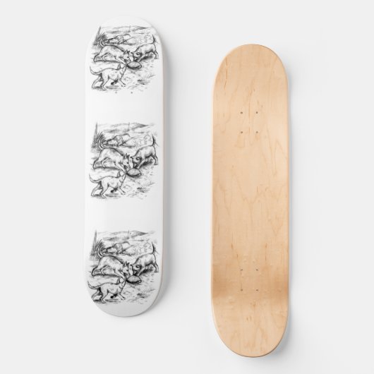 Coyote Pups Skateboard (Vorderseite)