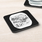 Coyote Pups Untersetzer (Linke Seite)