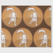 Coyote Retro Sunset Vintag Wilderness Geschenkpapier (Flach)