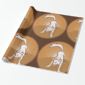 Coyote Retro Sunset Vintag Wilderness Geschenkpapier (Ungerollt)