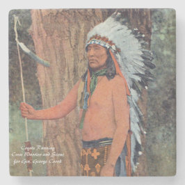 Coyote Running Steinuntersetzer