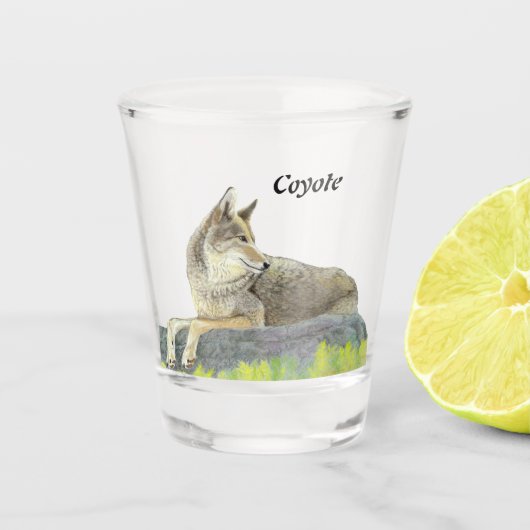 Coyote Schnapsglas (Vorderseite)