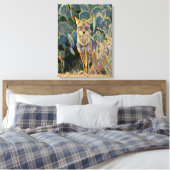Coyote Sentry Canvas Print Leinwanddruck (Insitu (Schlafzimmer))