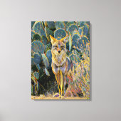 Coyote Sentry Canvas Print Leinwanddruck (Vorderseite)