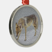 Coyote Silbernes Ornament (Rechts)