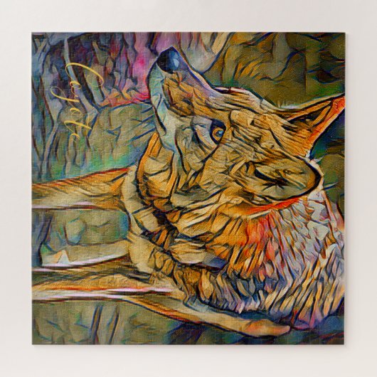 Coyote [Square Jigsaw puzzle] Puzzle (Horizontal)