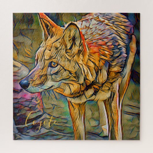 Coyote [Square Jigsaw puzzle] Puzzle (Vertikal)