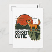 Coyote Süsse Postkarte (Vorne/Hinten)