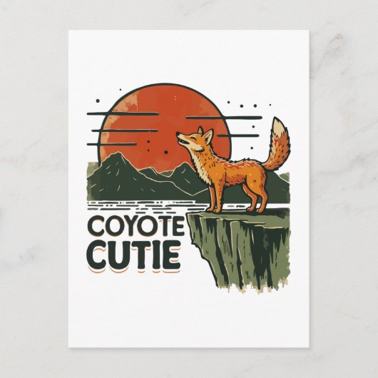 Coyote Süsse Postkarte (Vorderseite)