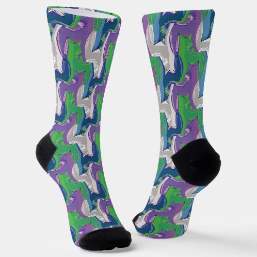 Coyote Tesselation Socken (Gewinkelt)