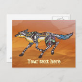 Coyote the Trickster Postcard Postkarte (Vorne/Hinten)