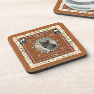 Coyote - Trickster - Cork Untersetzer Set 6