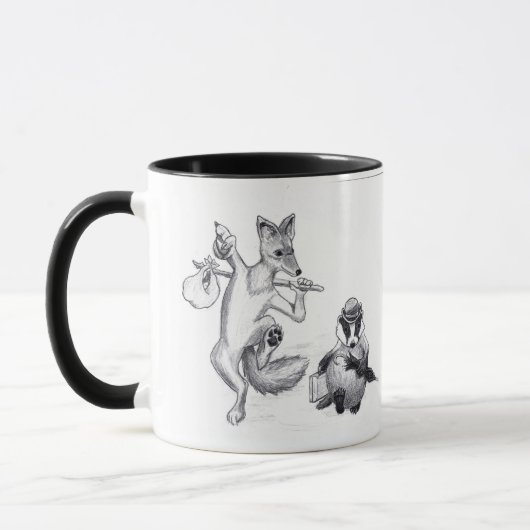 Coyote und Badger Friends Tasse (Links)