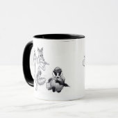 Coyote und Badger Friends Tasse (Vorderseite Links)