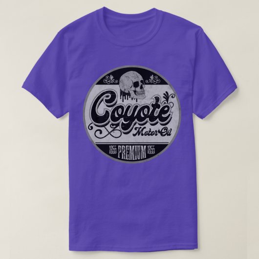 Coyote Vintag Oil BW T-Shirt (Design vorne)