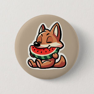 Coyote Watermelon Button