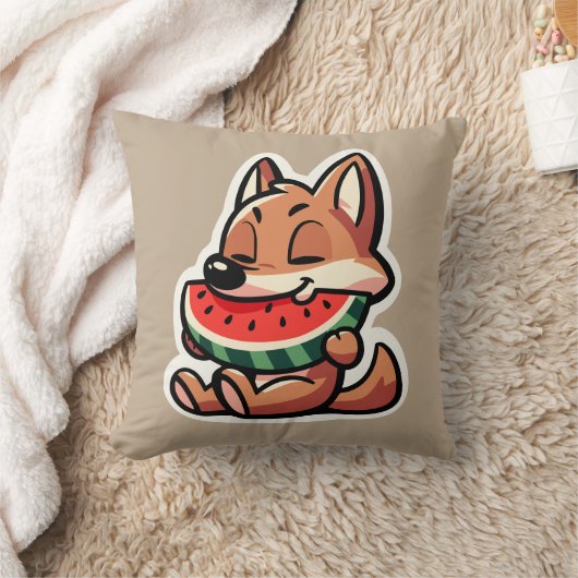 Coyote Watermelon Kissen (Decke)