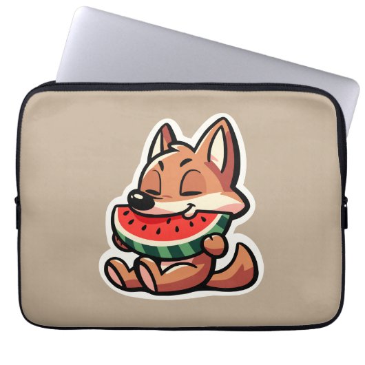 Coyote Watermelon Laptopschutzhülle (Vorderseite)