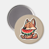 Coyote Watermelon Magnet (Vorderseite/Rückseite)