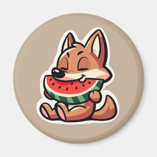 Coyote Watermelon Magnet