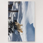 Coyote Winter Scene Jigsaw Puzzle (Vertikal)