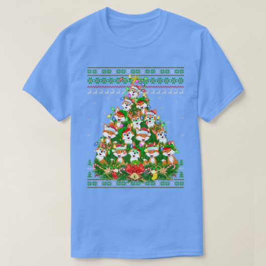 Coyote Xmas Leuchtturm Santa Ugly Coyote Christ T-Shirt (Design vorne)