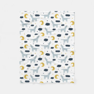 Coyoter Mond Fleecedecke