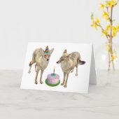 Coyotes Birthday Card Karte (Gelbe Blume)
