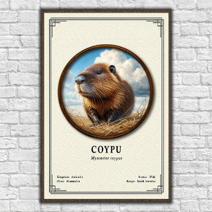 Coypu-Zoologie-Serie Poster