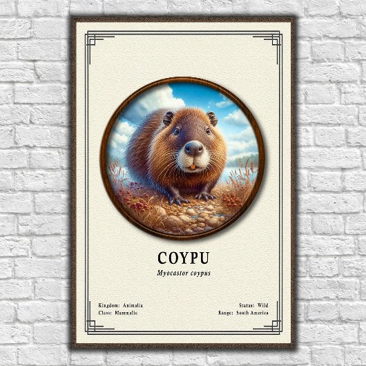 Coypu-Zoologie-Serie Poster
