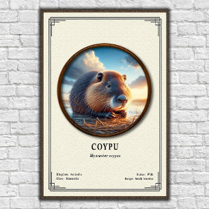 Coypu-Zoologie-Serie Poster