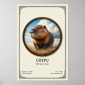 Coypu-Zoologie-Serie Poster (Vorne)