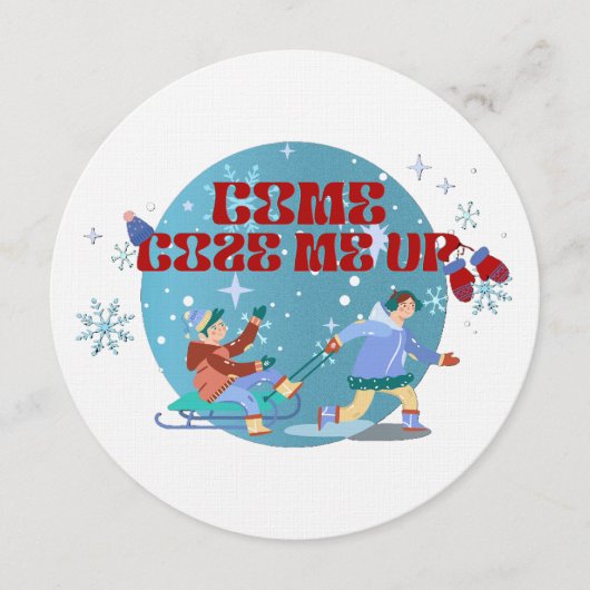 coze me up einladung (Vorderseite)