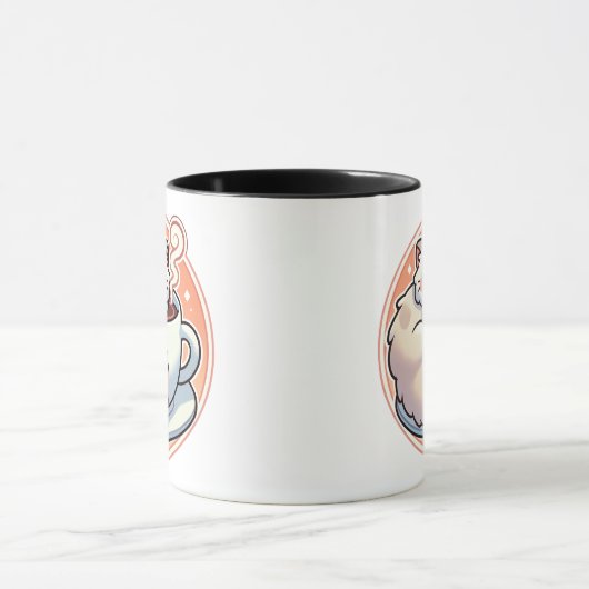 Cozey Cat and Coffee Cup Tasse (Zentrum)