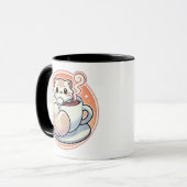 Cozey Cat and Coffee Cup Tasse (Vorderseite Links)