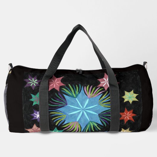 CozmicninjaStar auf einem Lg-Doppeltbeutel Duffle Bag (Rückseite)