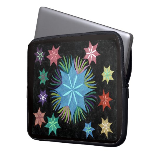 CozmicninjaStar auf Laptopschutzhülle (Vorderseite Links)