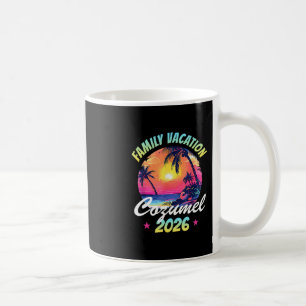 Cozumel 2026 Familienurlaub Throwback Retro-Strand Kaffeetasse
