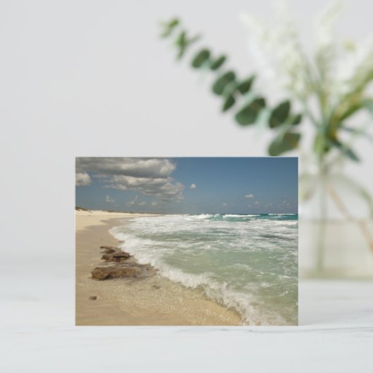 Cozumel Beach Postkarte (Stehend Vorderseite)