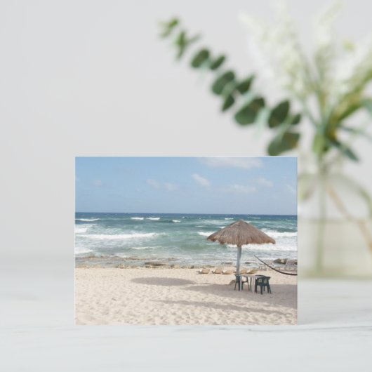 Cozumel Beach Postkarte (Stehend Vorderseite)