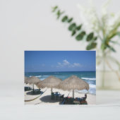 Cozumel Day auf der Strandpostkarte Postkarte (Stehend Vorderseite)