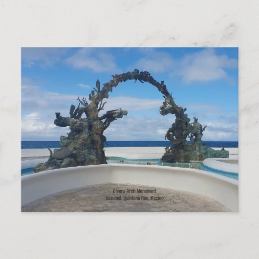 Cozumel Divers Arch Monument Postkarte (Vorderseite)