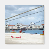 Cozumel Dockside Magnet (Vorne)