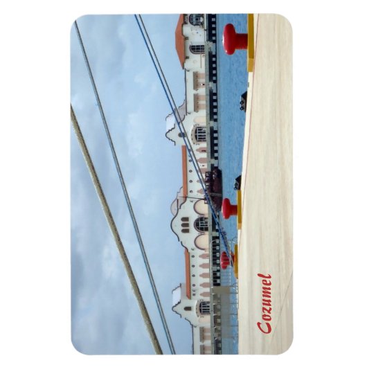 Cozumel Dockside Magnet (Vertikal)